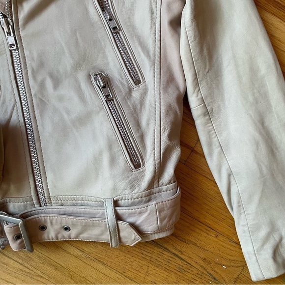 MAJE Lambskin Leather Moto Jacket - Picture 5 of 16